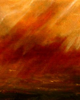 Marine avec ciel rouge